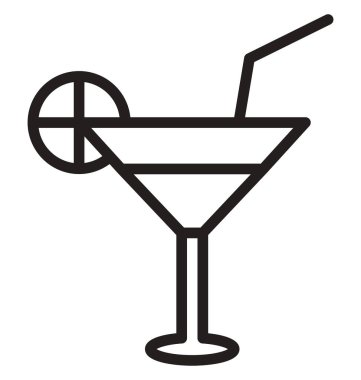 İştah açıcı içki kolayca değiştirilebilir veya düzenleme vektör simgesi