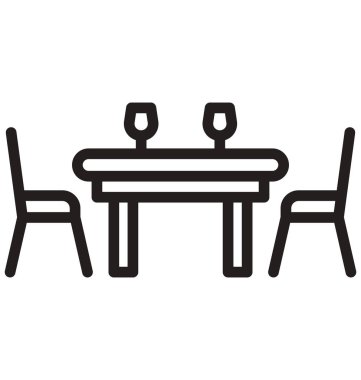 Kolayca değiştirilebilir veya düzenleme sandalye vektör simgesi