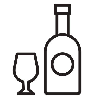 Kolayca değiştirilebilir veya düzenleme alkol vektör simgesi