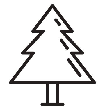 Kolayca değiştirilebilir veya düzenleme Noel ağacı vektör simgesi
