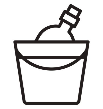 Kolayca değiştirilebilir veya düzenleme alkol vektör simgesi