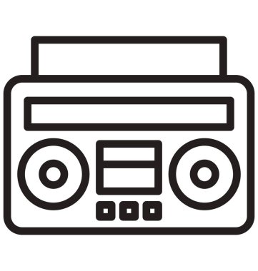 Kolayca değiştirilebilir veya düzenleme Boombox vektör simgesi