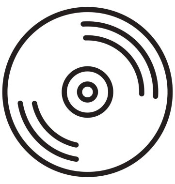 Kolayca değiştirilebilir veya düzenleme Cd vektör simgesi