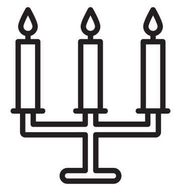 Kolayca değiştirilebilir veya düzenleme vektör simgesi mumlar