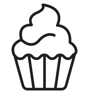 Kolayca değiştirilebilir veya düzenleme tatlı vektör simgesi