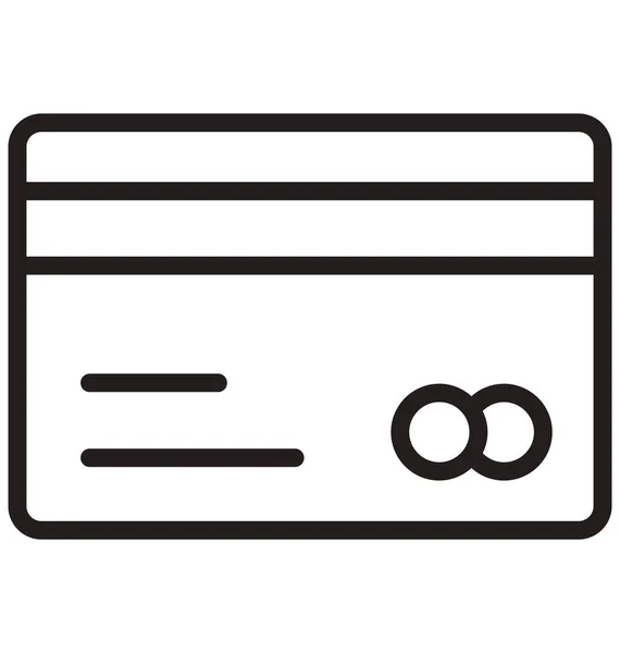 Εικονίδιο Διάνυσμα Κάρτας Atm Οποίο Μπορεί Εύκολα Τροποποιηθεί Επεξεργαστεί — Διανυσματικό Αρχείο