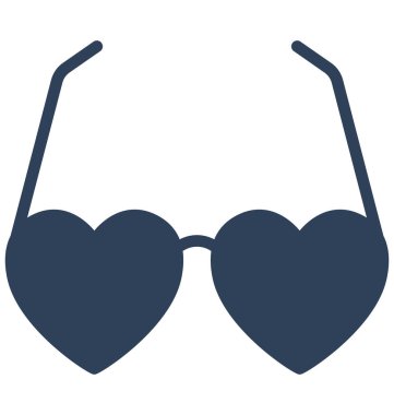 Kolayca değiştirilebilir veya düzenleme gözlük camı vektör simgesi