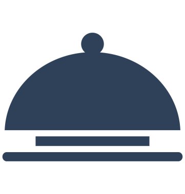 Kolayca değiştirilebilir veya düzenleme yemek tabağı vektör simgesi