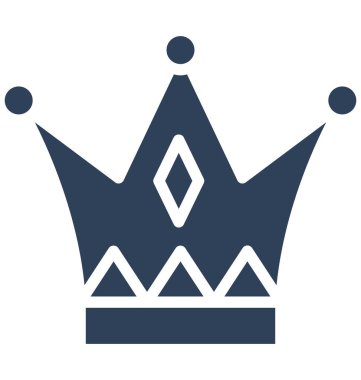 Kolayca değiştirilebilir veya düzenleme taç vektör simgesi