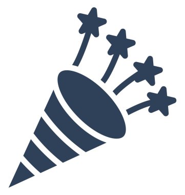 Kolayca değiştirilebilir veya düzenleme konfeti vektör simgesi