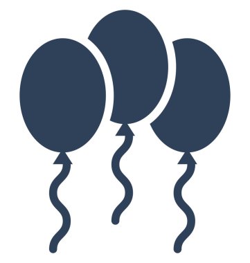 Kolayca değiştirilebilir veya düzenleme vektör simgesi balonlar