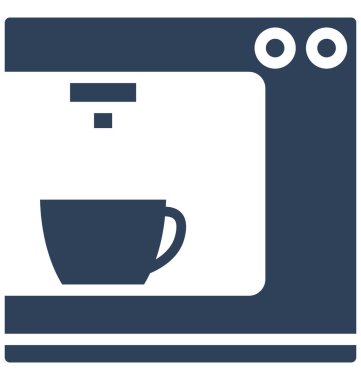 Kolayca değiştirilebilir veya düzenleme kahve makinesi vektör simgesi