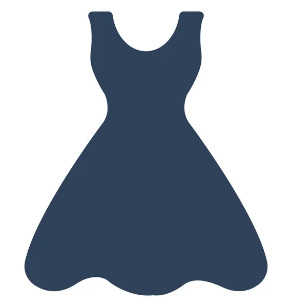 Flare Dress Icona Vettoriale Che Può Essere Facilmente Modificata Modificata — Vettoriale Stock