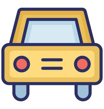 Kolayca değiştirilebilir veya düzenleme taksi vektör simgesi