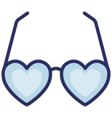 Kolayca değiştirilebilir veya düzenleme gözlük camı vektör simgesi