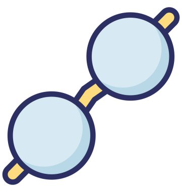 Kolayca değiştirilebilir veya düzenleme gözlük camı vektör simgesi