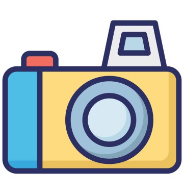 Hangi kolayca değiştirilebilir veya düzenleme kamera vektör simgesi