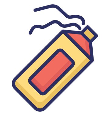 Kolayca değiştirilebilir veya düzenleme aerosol dize vektör simgesi