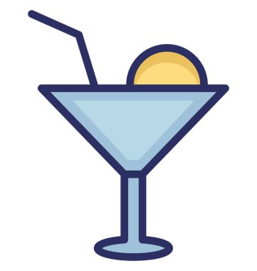 İştah açıcı içki kolayca değiştirilebilir veya düzenleme vektör simgesi