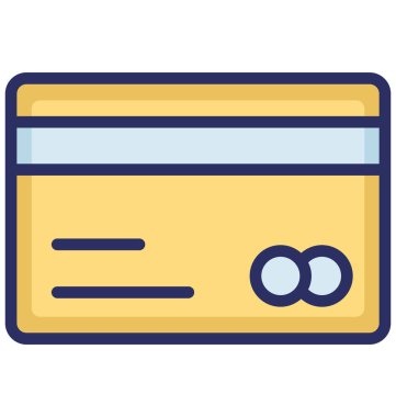 Kolayca değiştirilebilir veya düzenleme atm kartı vektör simgesi