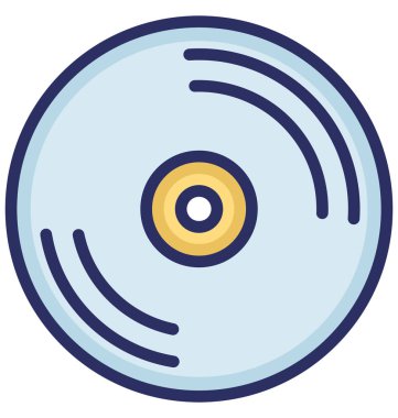 Kolayca değiştirilebilir veya düzenleme Cd vektör simgesi