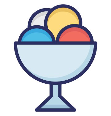 Kolayca değiştirilebilir veya düzenleme tatlı vektör simgesi