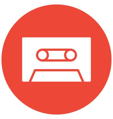 Kolayca değiştirilebilir veya düzenleme ses teyp vektör simgesi