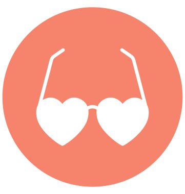 Kolayca değiştirilebilir veya düzenleme gözlük camı vektör simgesi