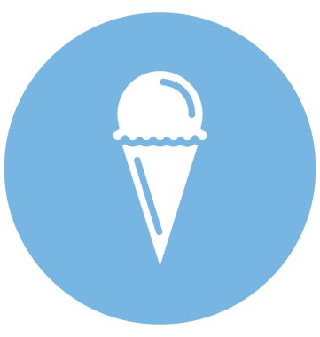 Kolayca değiştirilebilir veya düzenleme kek koni vektör simgesi