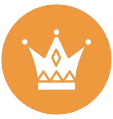 Kolayca değiştirilebilir veya düzenleme taç vektör simgesi