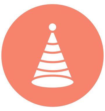 Doğum günü şapkası kolayca değiştirilebilir veya düzenleme vektör simgesi