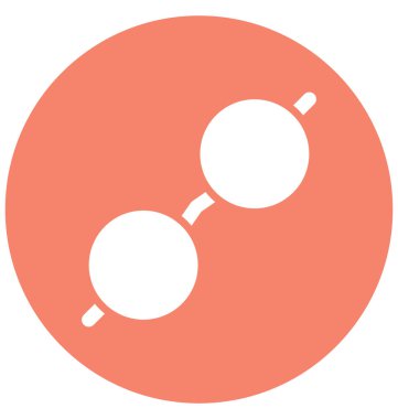 Kolayca değiştirilebilir veya düzenleme gözlük camı vektör simgesi