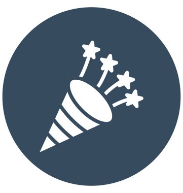 Kolayca değiştirilebilir veya düzenleme konfeti vektör simgesi