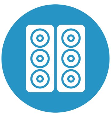 Kolayca değiştirilebilir veya düzenleme müzik sistemi vektör simgesi