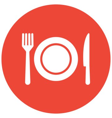 Kolayca değiştirilebilir veya düzenleme vektör simgesi yemek