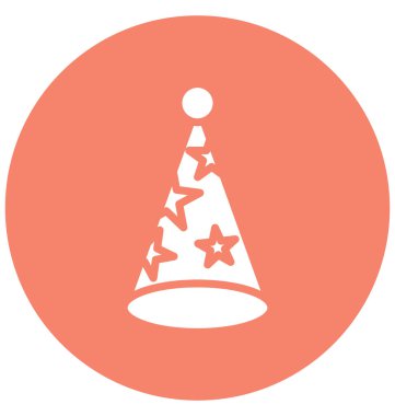 Doğum günü şapkası kolayca değiştirilebilir veya düzenleme vektör simgesi