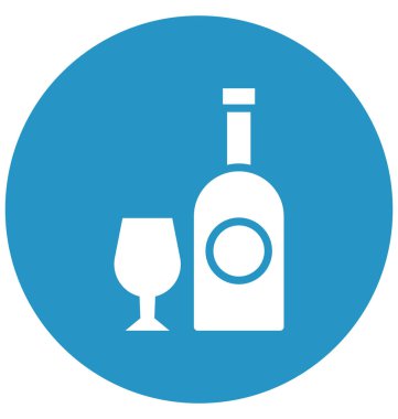 Kolayca değiştirilebilir veya düzenleme alkol vektör simgesi