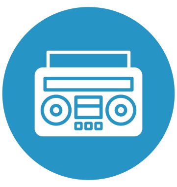 Kolayca değiştirilebilir veya düzenleme Boombox vektör simgesi
