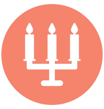 Kolayca değiştirilebilir veya düzenleme vektör simgesi mumlar