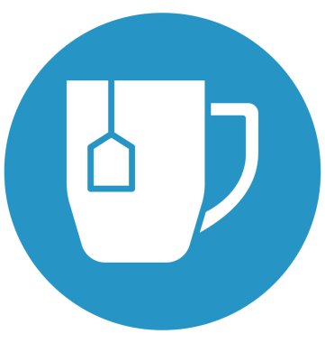 Kolayca değiştirilebilir veya düzenleme sıcak içecek vektör simgesi