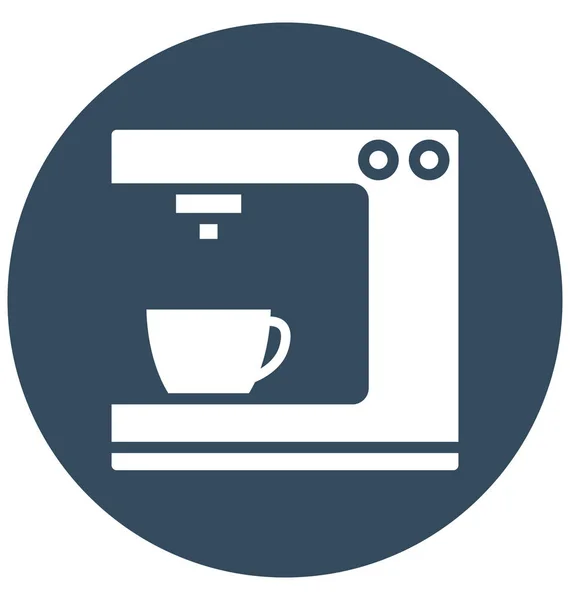 Coffee Maker Vector Icon Which Can Easily Modified Edit — Stock Vector