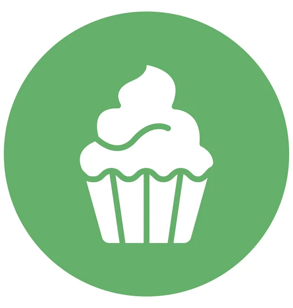 Postres Vector Icono Que Puede Modificar Editar Fácilmente — Vector de stock