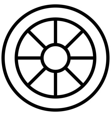 Kolayca değiştirilebilir veya herhangi bir renkte düzenleme aly RIM vektör simgesi