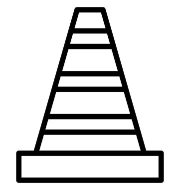 Kolayca değiştirilebilir veya herhangi bir renkte düzenleme koni vektör simgesi