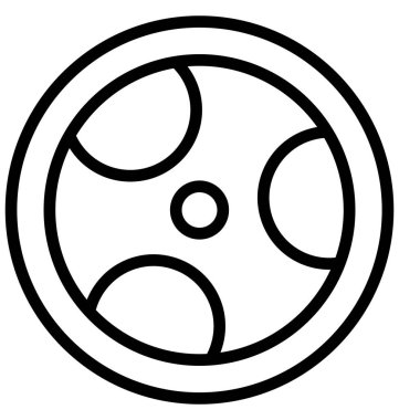 Kolayca değiştirilebilir veya herhangi bir renkte düzenleme otomotiv vektör simgesi