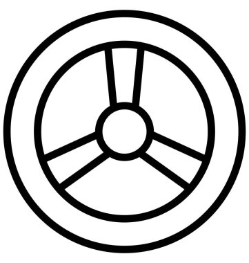 Kolayca değiştirilebilir veya herhangi bir renkte düzenleme otomotiv vektör simgesi