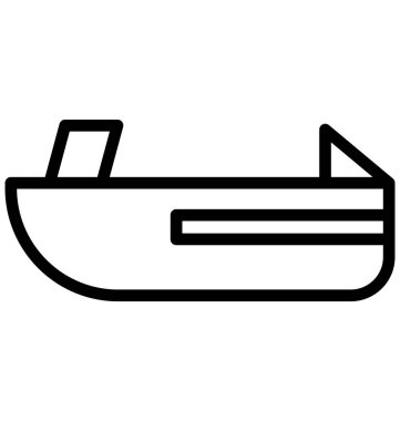 Kolayca değiştirilebilir veya herhangi bir renkte düzenleme jet tekne vektör simgesi