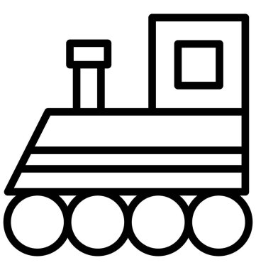 Kolayca değiştirilebilir veya herhangi bir renkte düzenleme kömür motoru vektör simgesi