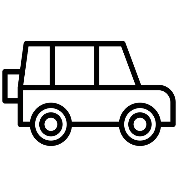 Automobile Vector Icon Which Can Easily Modified Edit Any Color — Stock Vector