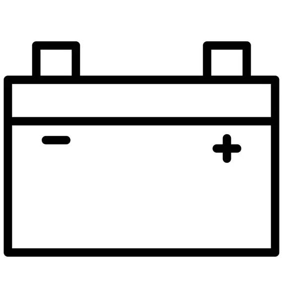 Ícone Vetor Bateria Que Pode Ser Facilmente Modificado Editar Qualquer — Vetor de Stock